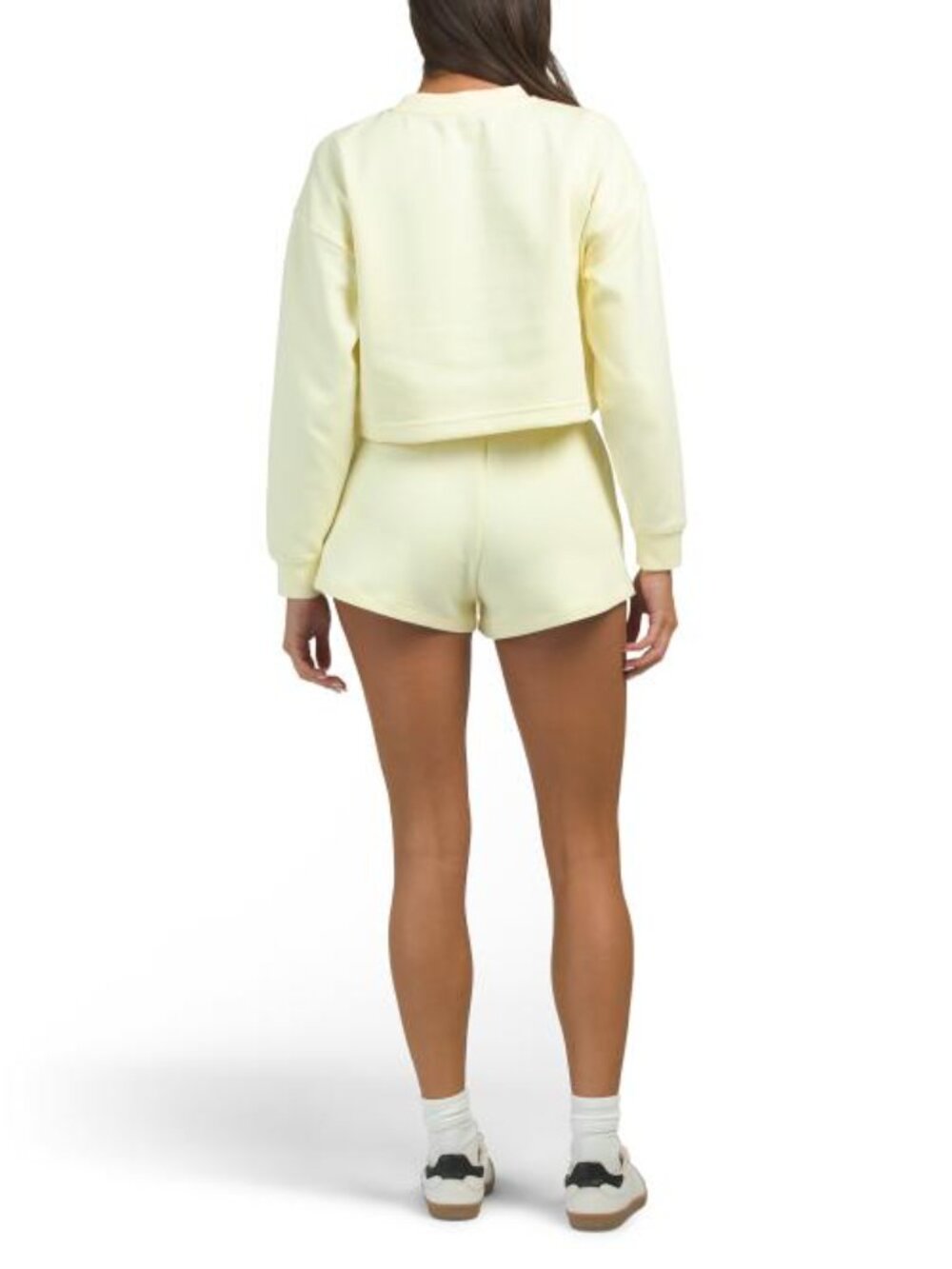 APANA Graphic Print Lounge Sweatshirt And Shorts Set - Picture 2 of 6